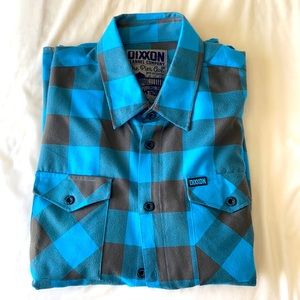 DIXXON Flannel - Blue/Gray Checkered Men’s XL